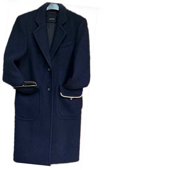 90’s ⭐️ COACH rare 2 PURSE 👛 pockets, wool, EUC VINTAGE collector piece - Picture 15 of 16